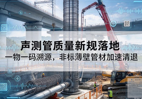 港南声测管质量新规落地，一物一码溯源，非标薄壁管材加速清退